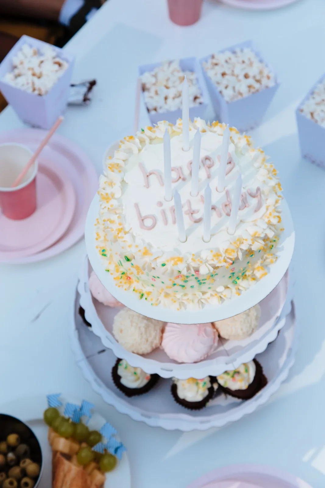 Birthday celebration cake