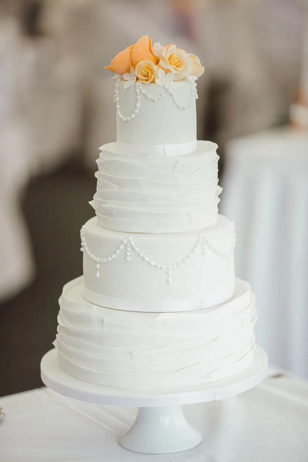 Wedding cake by Crumb & Crust Bakery in Bristol