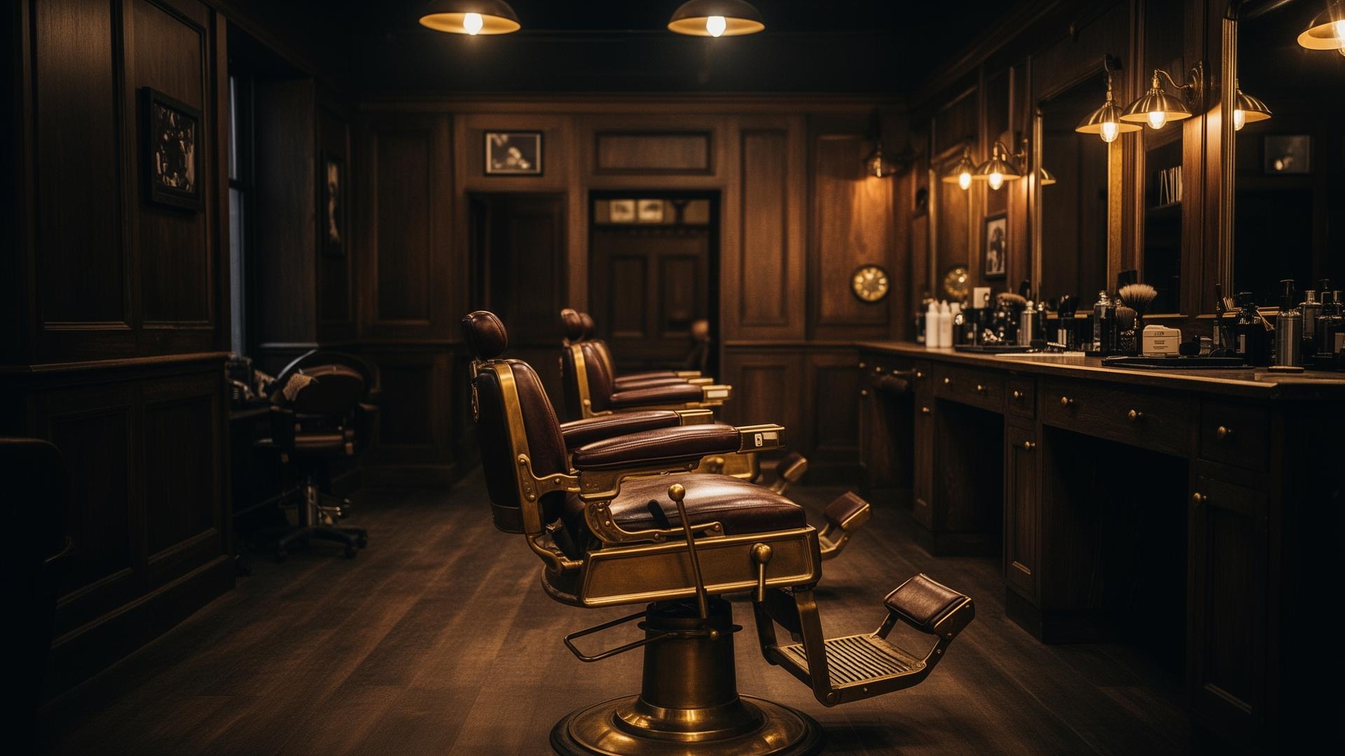 Premium barbershop interior at Northgate Barber Co. in Sheffield